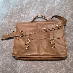 Roots Tribe Leather Messenger Bag/Briefcase